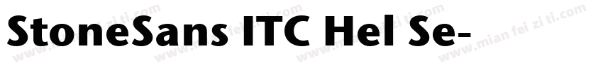 StoneSans ITC Hel Se字体转换